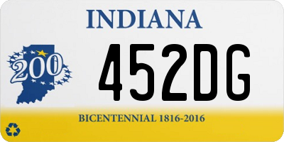 IN license plate 452DG