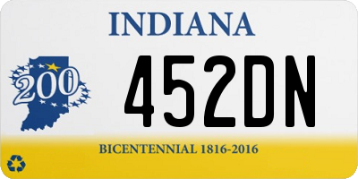 IN license plate 452DN