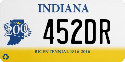 IN license plate 452DR