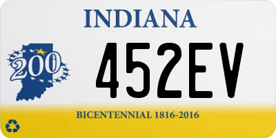 IN license plate 452EV