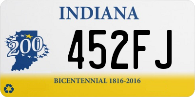 IN license plate 452FJ