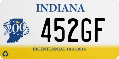 IN license plate 452GF