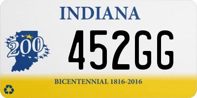 IN license plate 452GG