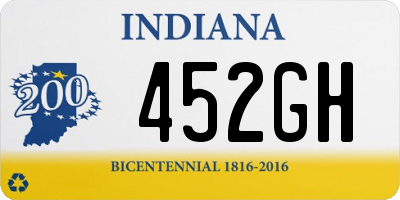 IN license plate 452GH