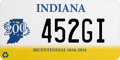 IN license plate 452GI