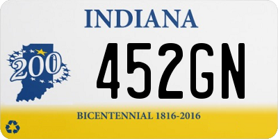 IN license plate 452GN