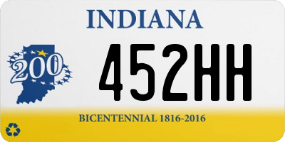 IN license plate 452HH