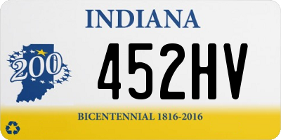 IN license plate 452HV