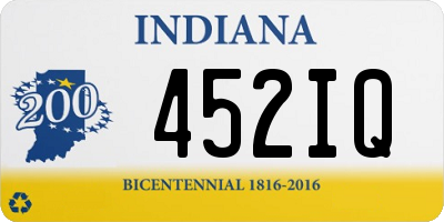 IN license plate 452IQ