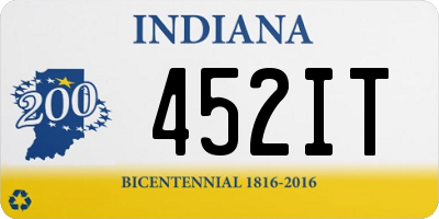 IN license plate 452IT