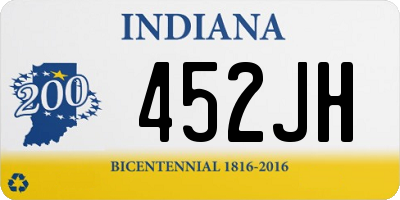 IN license plate 452JH