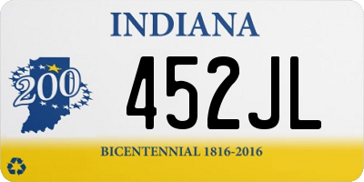 IN license plate 452JL