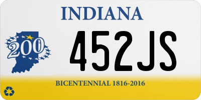 IN license plate 452JS