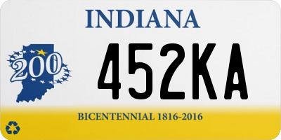 IN license plate 452KA