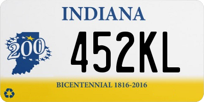 IN license plate 452KL