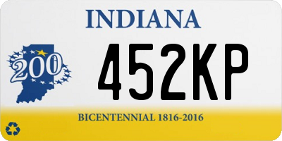 IN license plate 452KP