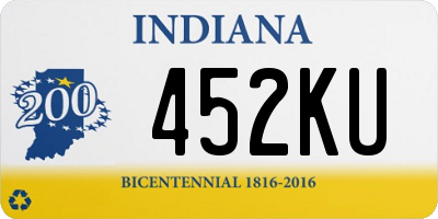 IN license plate 452KU