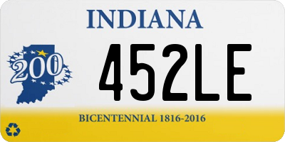 IN license plate 452LE