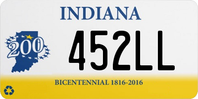 IN license plate 452LL