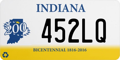 IN license plate 452LQ