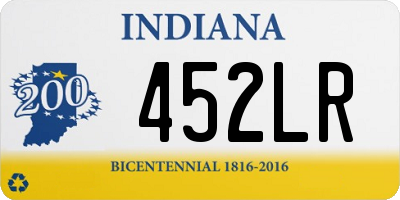 IN license plate 452LR