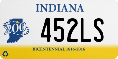 IN license plate 452LS