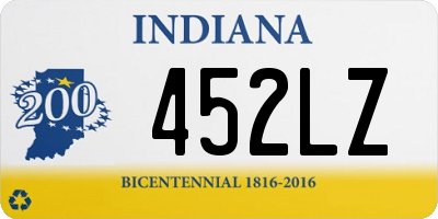 IN license plate 452LZ