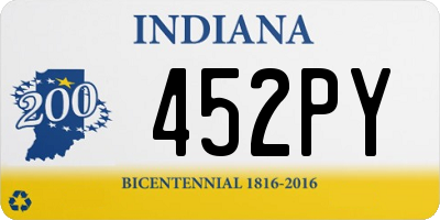 IN license plate 452PY