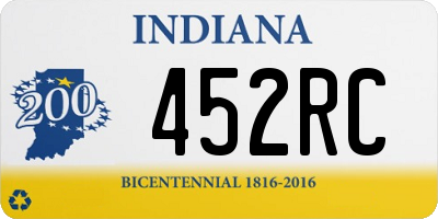 IN license plate 452RC