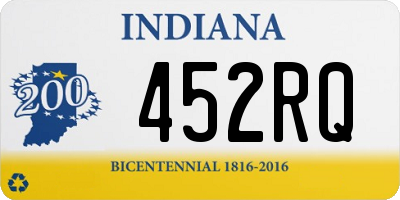 IN license plate 452RQ
