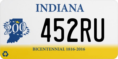 IN license plate 452RU