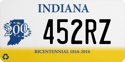 IN license plate 452RZ