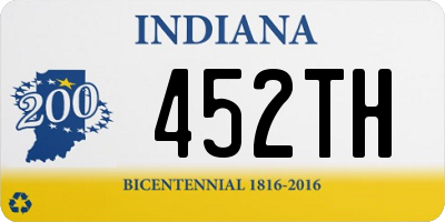 IN license plate 452TH