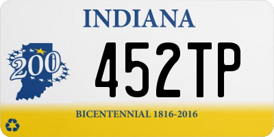 IN license plate 452TP