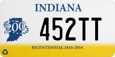 IN license plate 452TT