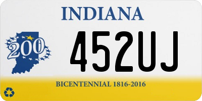 IN license plate 452UJ