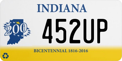 IN license plate 452UP