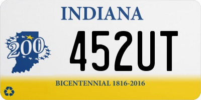 IN license plate 452UT