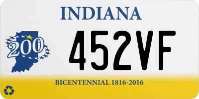 IN license plate 452VF