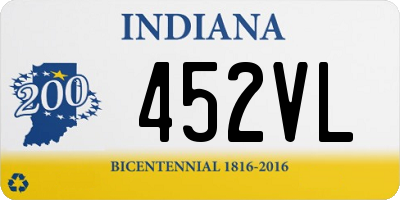 IN license plate 452VL