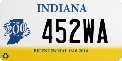 IN license plate 452WA