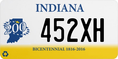 IN license plate 452XH