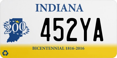 IN license plate 452YA