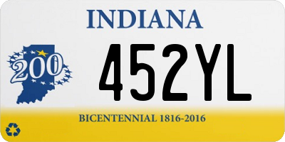 IN license plate 452YL