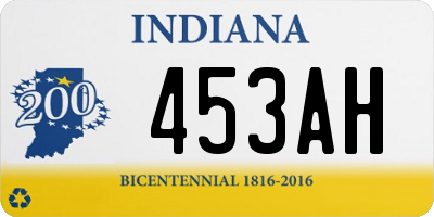 IN license plate 453AH