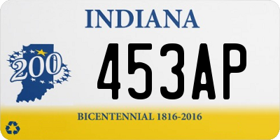 IN license plate 453AP