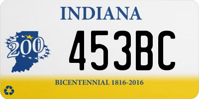 IN license plate 453BC