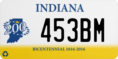 IN license plate 453BM