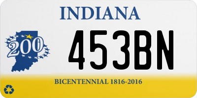 IN license plate 453BN