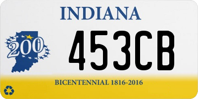 IN license plate 453CB